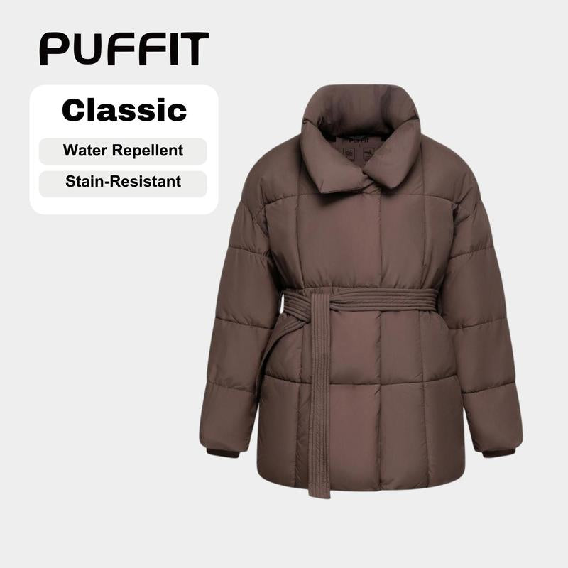 The DEFROST Winter Puffer Belted Jacket