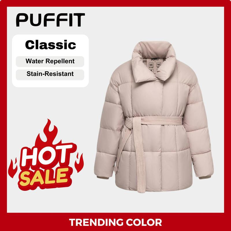 The DEFROST Winter Puffer Belted Jacket