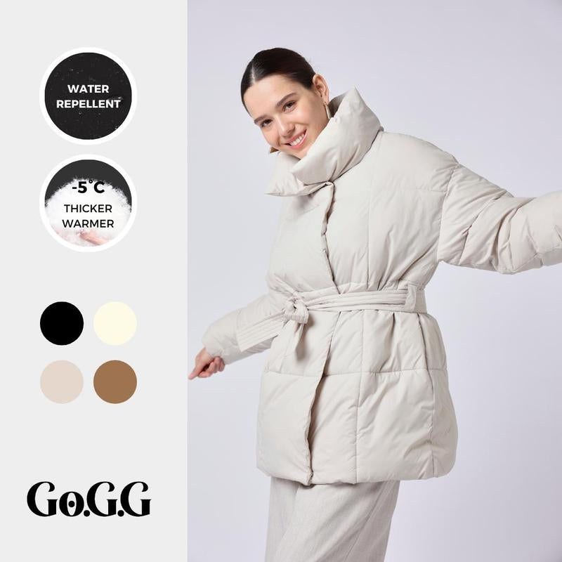 The DEFROST Winter Puffer Belted Jacket